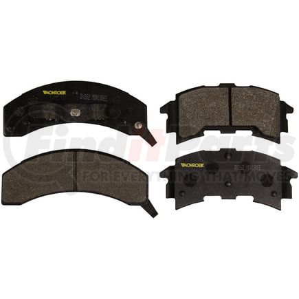 Monroe DX262 Disc Brake Pad Set Monroe Brakes Total Solution Semi-Metallic Brake Pads