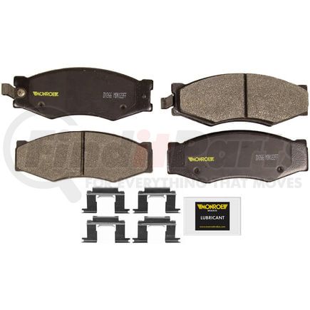 Monroe DX266 Disc Brake Pad Set Monroe Brakes Total Solution Semi-Metallic Brake Pads