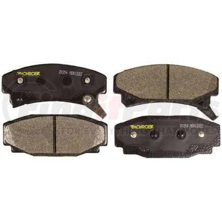 Monroe DX354 Disc Brake Pad Set Monroe Brakes Total Solution Semi-Metallic Brake Pads