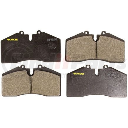 Monroe DX447 Disc Brake Pad Set Monroe Brakes Total Solution Semi-Metallic Brake Pads