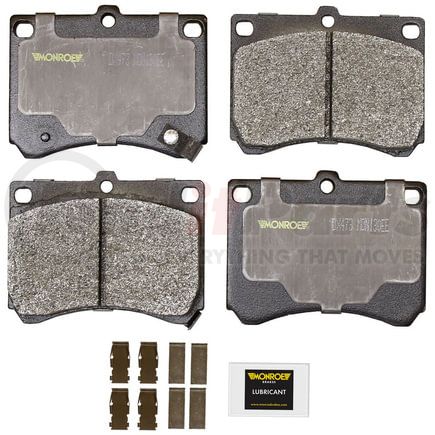 DX473 by MONROE - Monroe Brakes Total Solution Semi-Metallic Brake Pads