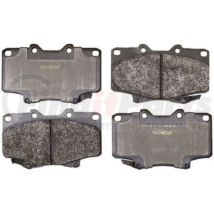 Monroe DX502 Disc Brake Pad Set Monroe Brakes Total Solution Semi-Metallic Brake Pads