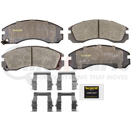 Monroe DX530 Disc Brake Pad Set Monroe Brakes Total Solution Semi-Metallic Brake Pads