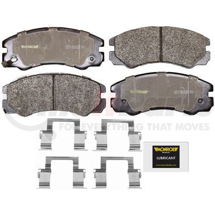 Monroe DX579 Disc Brake Pad Set Monroe Brakes Total Solution Semi-Metallic Brake Pads