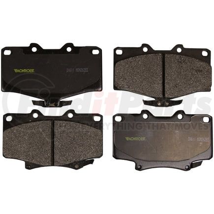DX611 by MONROE - Monroe Brakes Total Solution Semi-Metallic Brake Pads