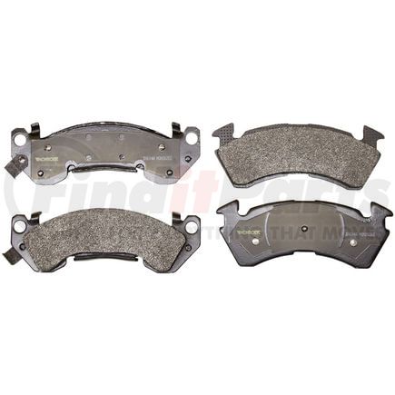 Monroe DX614A Disc Brake Pad Set Monroe Brakes Total Solution Semi-Metallic Brake Pads