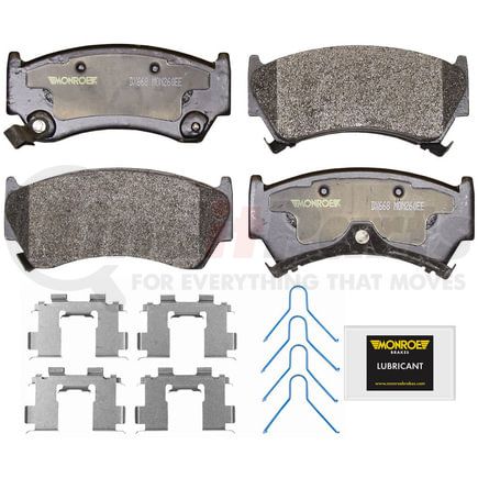 DX668 by MONROE - Monroe Brakes Total Solution Semi-Metallic Brake Pads