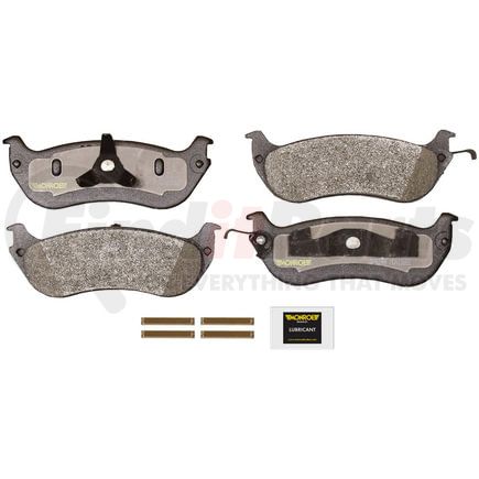 Monroe DX674A Disc Brake Pad Set Monroe Brakes Total Solution Semi-Metallic Brake Pads