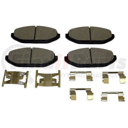 Monroe DX748 Disc Brake Pad Set Monroe Brakes Total Solution Semi-Metallic Brake Pads