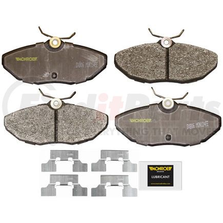 Monroe DX806 Disc Brake Pad Set Monroe Brakes Total Solution Semi-Metallic Brake Pads