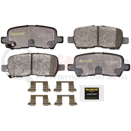 Monroe DX999 Disc Brake Pad Set Monroe Brakes Total Solution Semi-Metallic Brake Pads