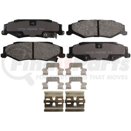 FX732 by MONROE - Monroe Brakes ProSolution Semi-Metallic Brake Pads