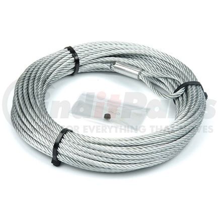 60076 by WARN - Rope - Galvanized Aircraft Steel, with 3/16" Diameter