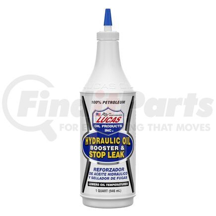 LUC10019 by LUCAS OIL - Hydraulic Oil Booster and Stop Leak - White, 1 Quart (946ml)