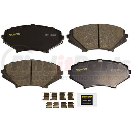 CX1009 by MONROE - Monroe Brakes Total Solution Ceramic Brake Pads
