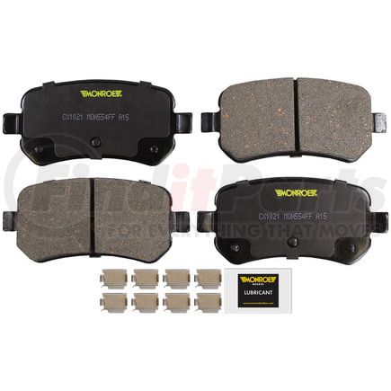 Monroe CX1021 Disc Brake Pad Set Monroe Brakes Total Solution Ceramic Brake Pads