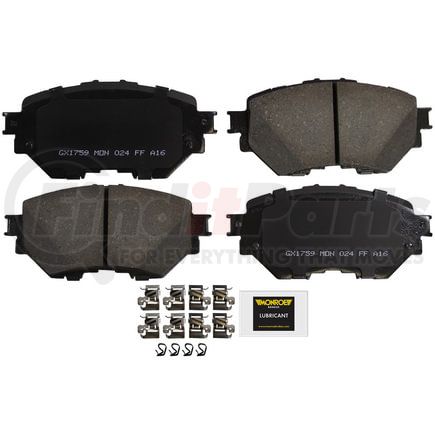 Monroe GX1759 Disc Brake Pad Set Monroe Brakes ProSolution Ceramic Brake Pads
