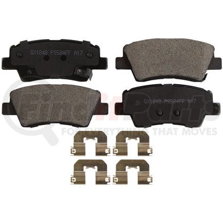 Monroe GX1848 Disc Brake Pad Set Monroe Brakes ProSolution Semi-Metallic Brake Pads