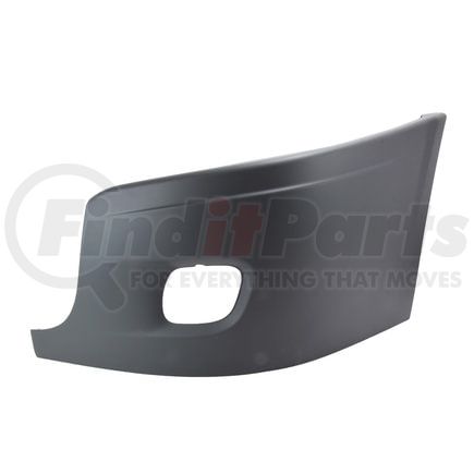 WA128-0026DG by WORLD AMERICAN - BUMPER END CAP LH W/ HOLE GREY