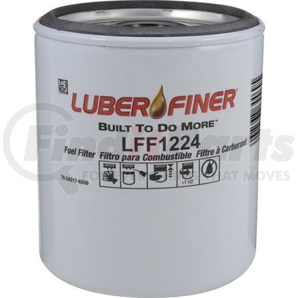 LFF1224 by LUBER-FINER - Luberfiner LFF1224 MD/HD Spin-On Fuel Filter