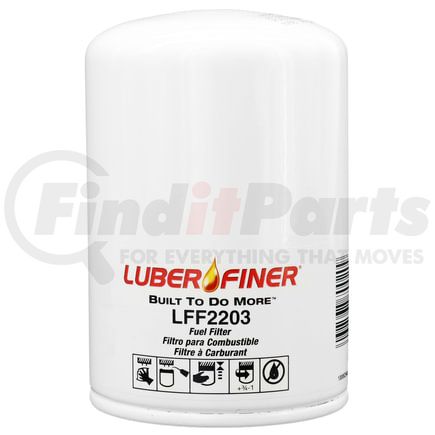 LFF2203 by LUBER-FINER - Luberfiner LFF2203 MD/HD Spin-on Oil Filter