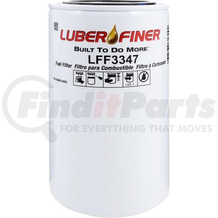 LFF3347 by LUBER-FINER - Luberfiner LFF3347 4" Spin-on Fuel Filter