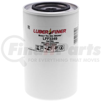 LFF3349 by LUBER-FINER - Luberfiner LFF3349 MD/HD Spin-On Fuel Filter