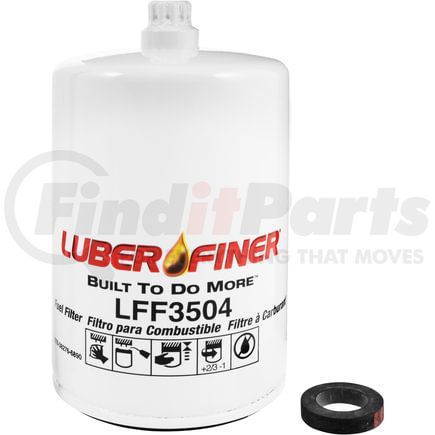 LFF3504 by LUBER-FINER - Luberfiner LFF3504 4" Spin-on Fuel Filter