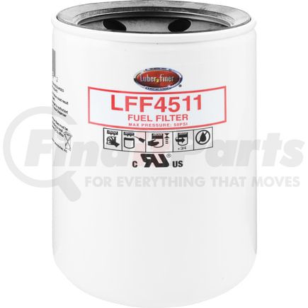LFF4511 by LUBER-FINER - Luberfiner LFF4511 4" Spin-on Fuel Filter