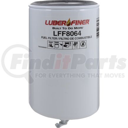 LFF8064 by LUBER-FINER - Luberfiner LFF8064 MD/HD Spin-on Oil Filter