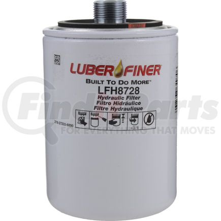 LFH8728 by LUBER-FINER - Luberfiner LFH8728 Hydraulic Filter Element