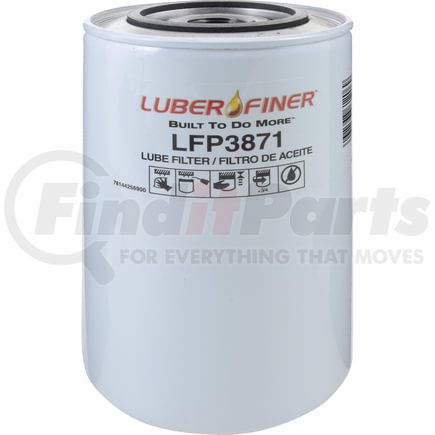 LFP3871 by LUBER-FINER - Luberfiner LFP3871 MD/HD Spin-on Oil Filter