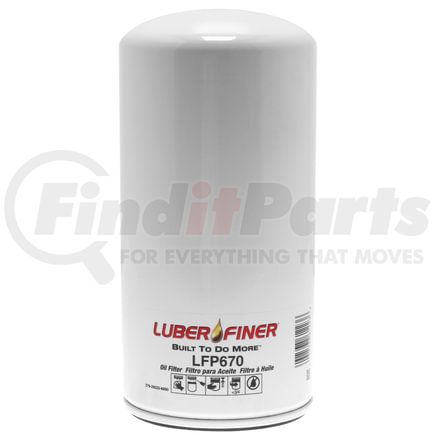 LFP670 by LUBER-FINER - Luberfiner LFP670 MD/HD Spin-on Oil Filter