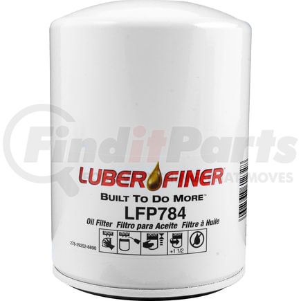 LFP784 by LUBER-FINER - Luberfiner LFP784 MD/HD Spin-on Oil Filter