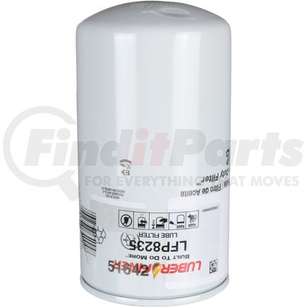 LFP8235 by LUBER-FINER - Luberfiner LFP8235 MD/HD Spin-on Oil Filter