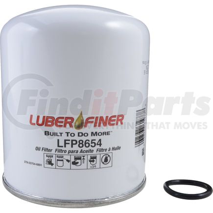 LFP8654 by LUBER-FINER - Luberfiner LFP8654 MD/HD Spin-on Oil Filter