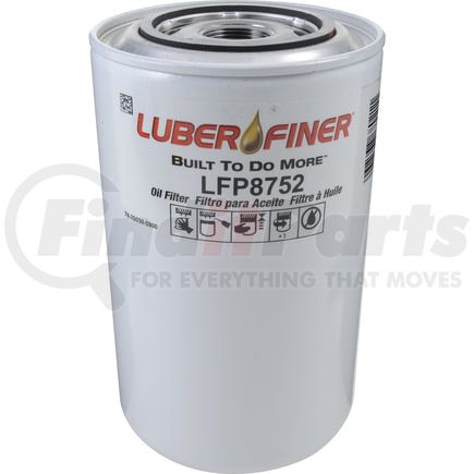 LFP8752 by LUBER-FINER - Luberfiner LFP8752 MD/HD Spin-on Oil Filter