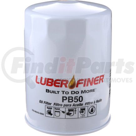 PB50 by LUBER-FINER - Luberfiner PB50 4" Spin-on Oil Filter