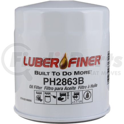 PH2863B by LUBER-FINER - Luberfiner PH2863B 4" Spin-on Oil Filter