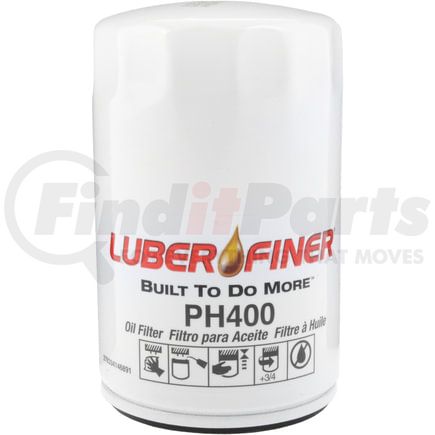 PH400 by LUBER-FINER - Luberfiner PH400 3" Spin-on Oil Filter