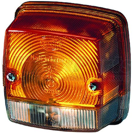 HELLA 003014251 Turn Signal Light 3014 Amber/White Turn/Side Marker Lamp