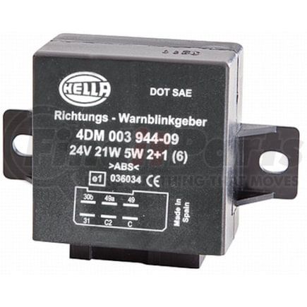 003944091 by HELLA - Flasher EL24V21W5W2+1(6)TP 4DM