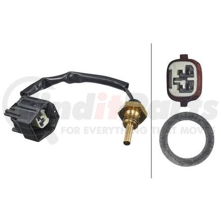 009309461 by HELLA - Coolant Temperature Sensor, 2-Pin Connector, Bolted, with Cable