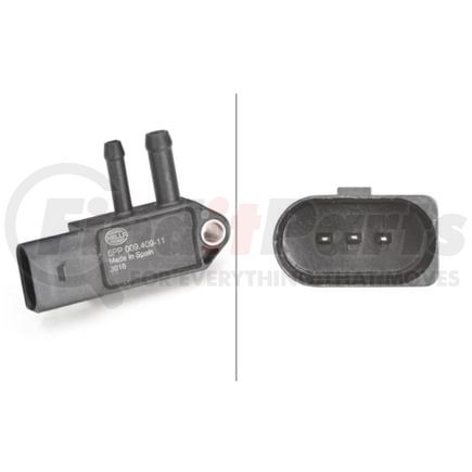 HELLA 009409111 Exhaust Gas Differential Pressure Sensor Exhaust Pressure Sensors