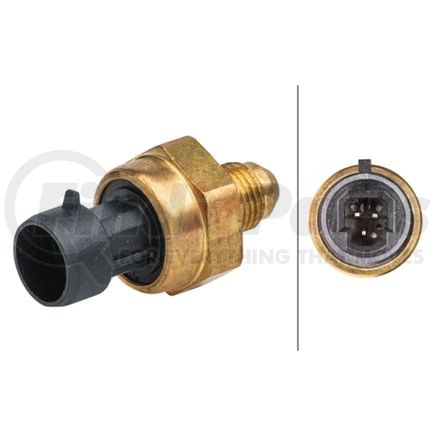 009409491 by HELLA - Sensor, exhaust pressure - 3-pin connector - Screw Connection - without connecting pipe