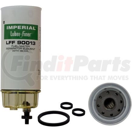 LFF90013 by LUBER-FINER - Luberfiner LFF90013 4" Spin-on Fuel Filter