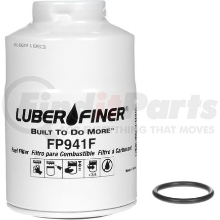 FP941F by LUBER-FINER - Luberfiner FP941F 4" Spin-on Fuel Filter