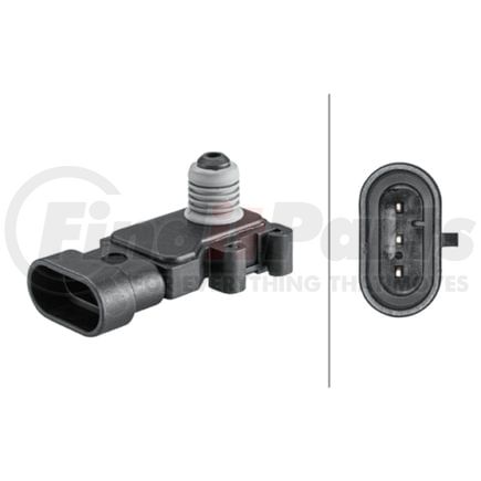 HELLA 358152141 Turbocharger Boost Sensor Sensor, boost pressure - 3-pin connector - Bolted