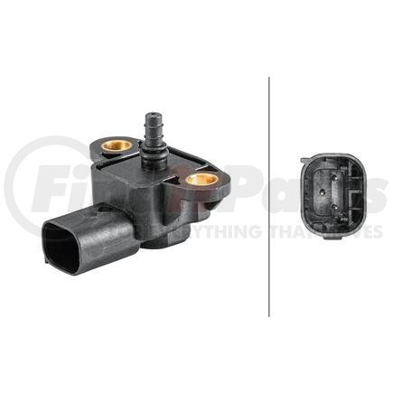 HELLA 358152281 Manifold Absolute Pressure Sensor Sensor, boost pressure - 3-pin connector - Bolted