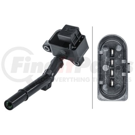 358168311 by HELLA - Ignition Coil - 4-pin connector - Flush-Fitting Pencil Ignition Coils - Bayonet